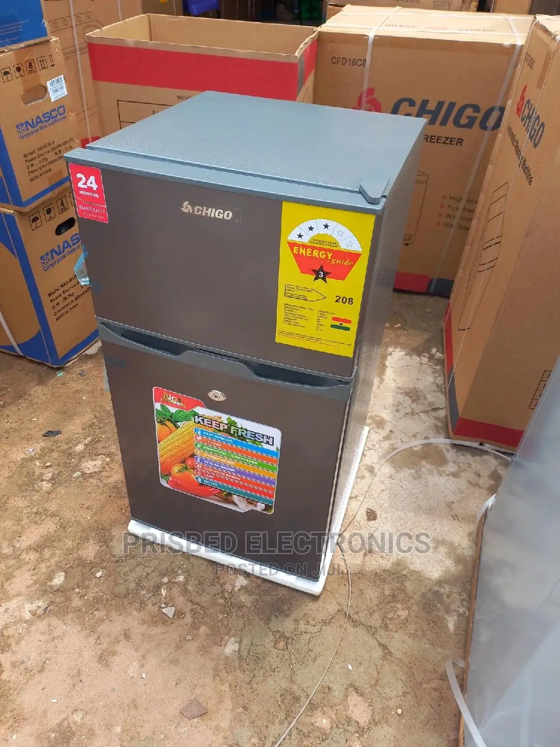 Chigo Table Top Double Fridge 85 Litres