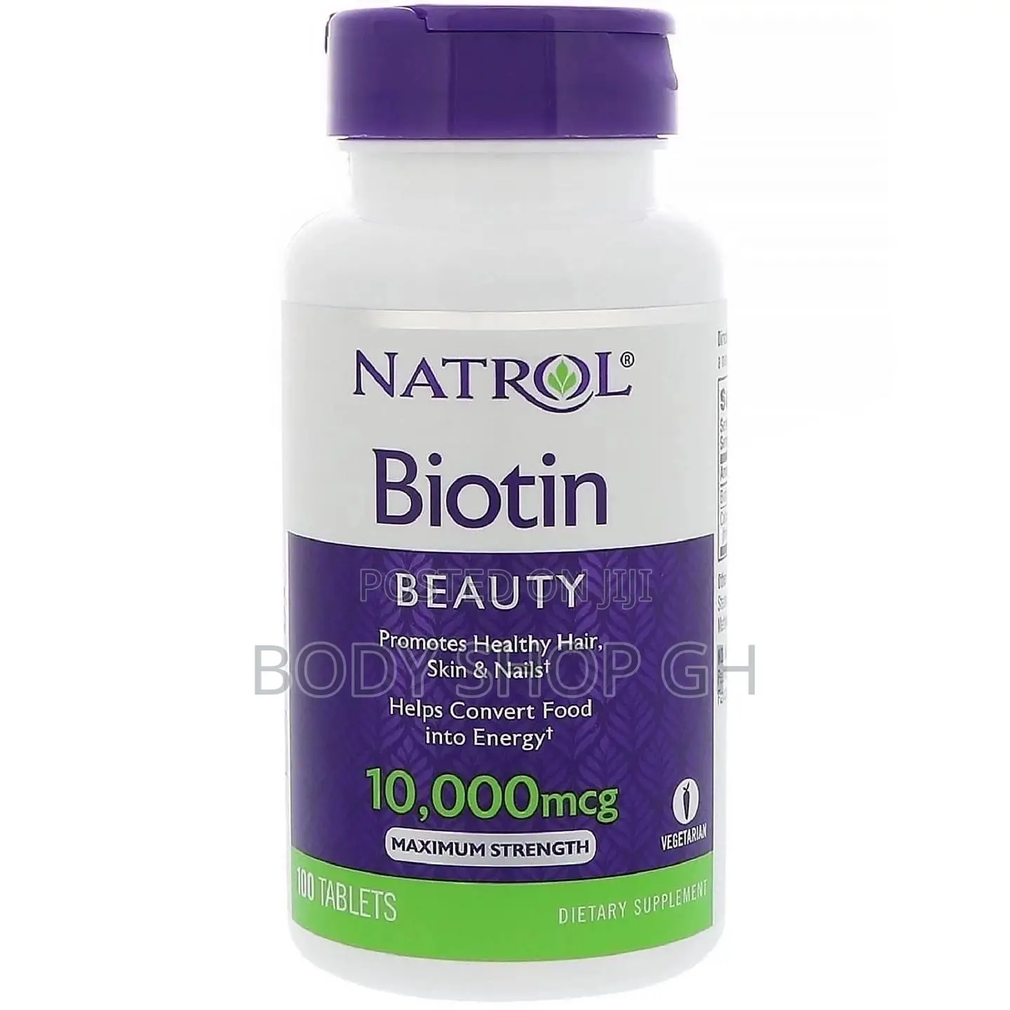 Natrol Biotin-10,000mg ( 100 Tabs) for Hair Beard Growth