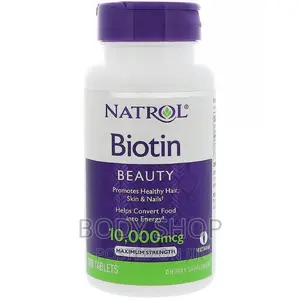 Natrol Biotin-10,000mg ( 100 Tabs) for Hair Beard Growth