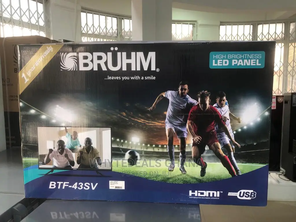Bruhm 43'' Edgeless Smart Full HD Satellite LED TV 2022