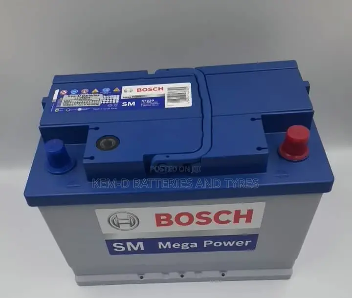 12 Volts 15 Plates Bosch Car Battery + Free Office Delivery