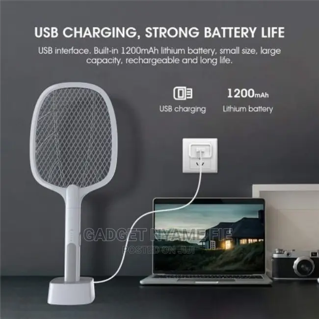 Electric Handheld Mosquito Killing Lamp Racket Mosquito Fly