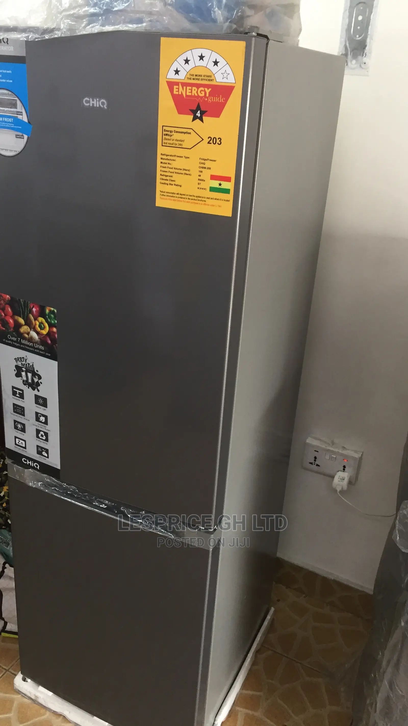 CHIQ Powerful Refrigerator 157L
