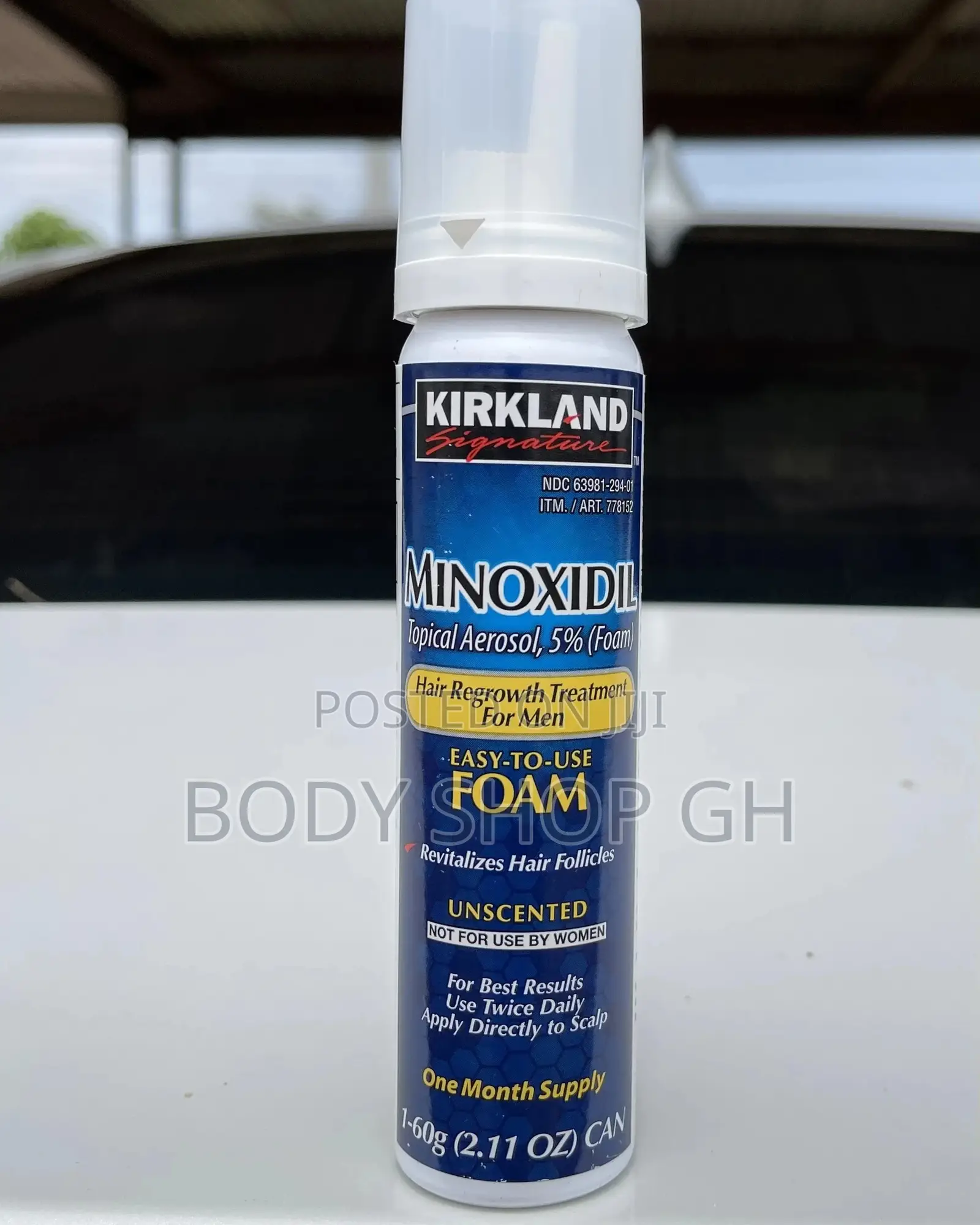 Kirkland Minoxidil Foam for Hairloss, Baldness Beard Growt
