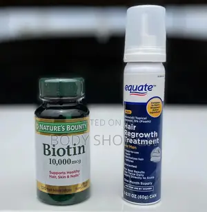 Hairloss Treatment Combo ( Equate Minoxidil Foam + Biotin)