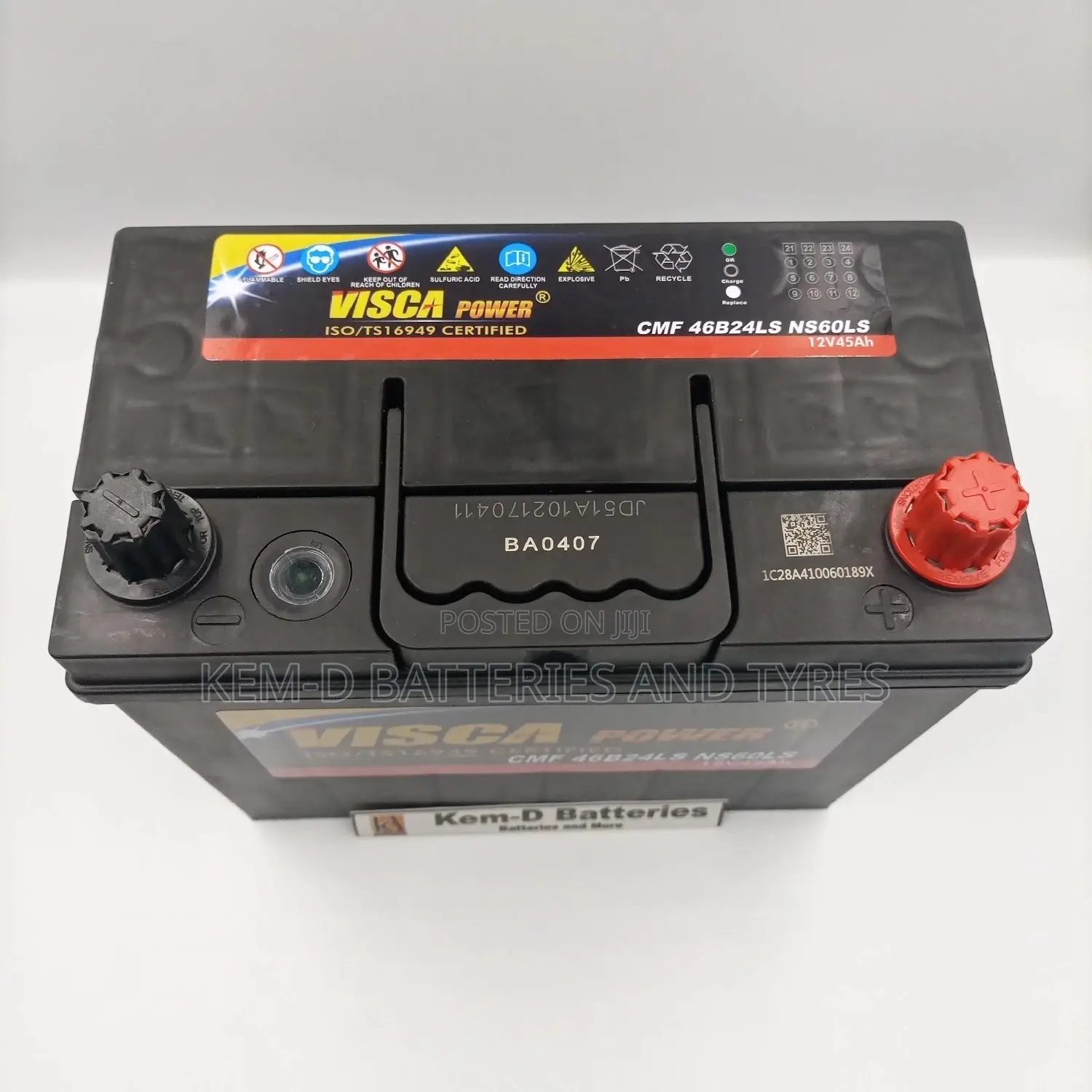 Visca Battery For Totoyo Vitz Civil Crv Hrv Duet
