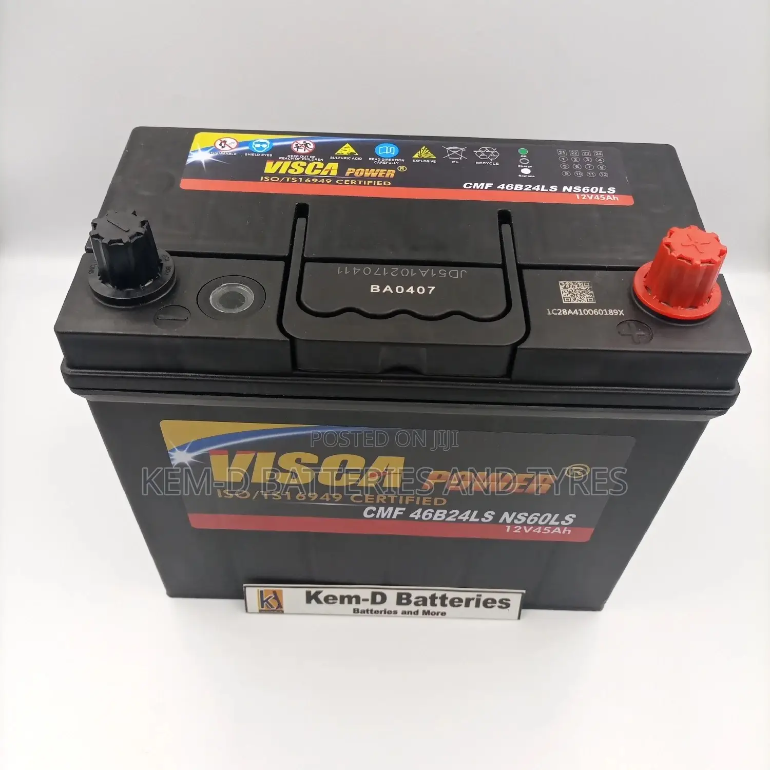 Visca Battery For Totoyo Vitz Civil Crv Hrv Duet