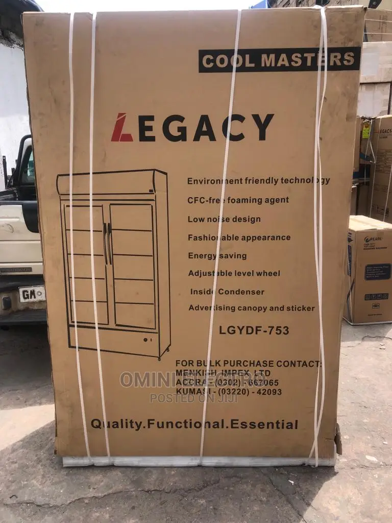 Brand New Double Door Display/Showcase Fridge