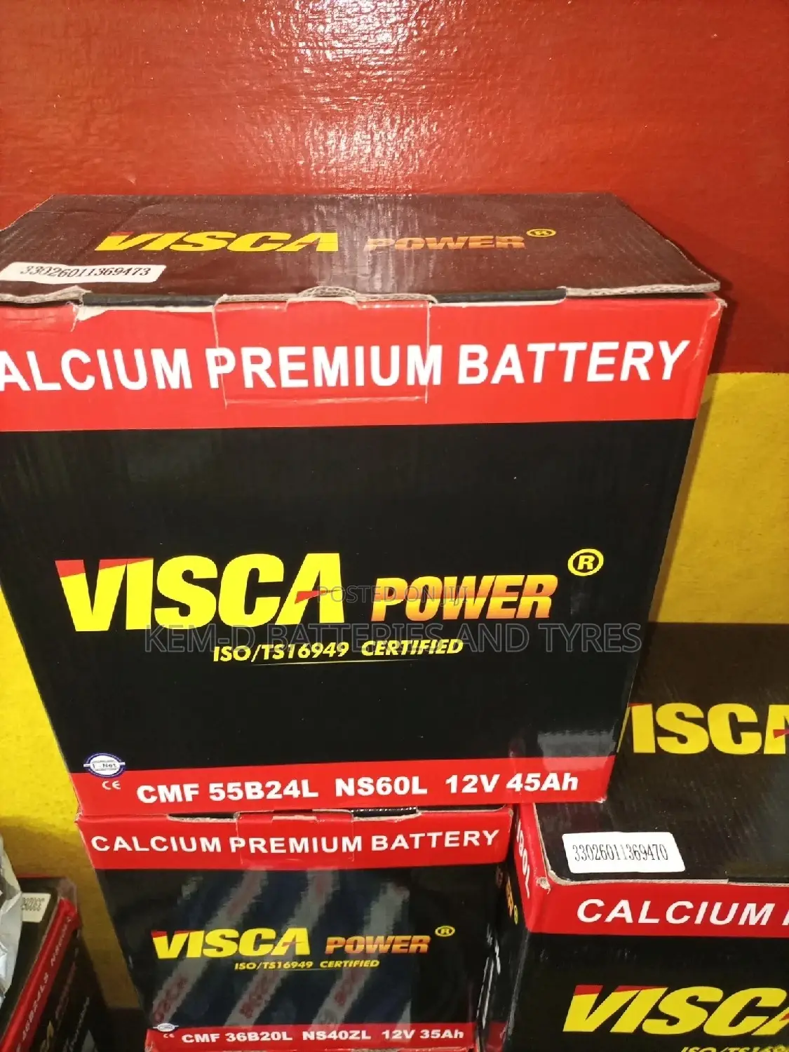 11 Plates Visca Batteries - Small Pole