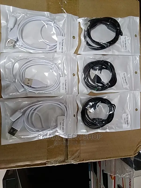 Huawei Watch Band 6, Fit and Honor Charger White Black