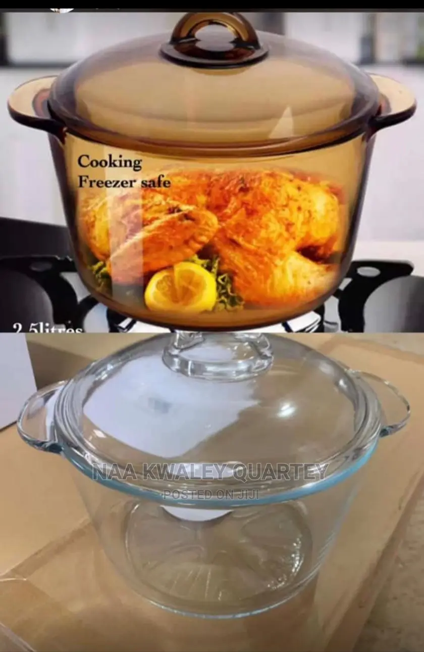 2.5 Litres Glass Cooking Bowl for Fire