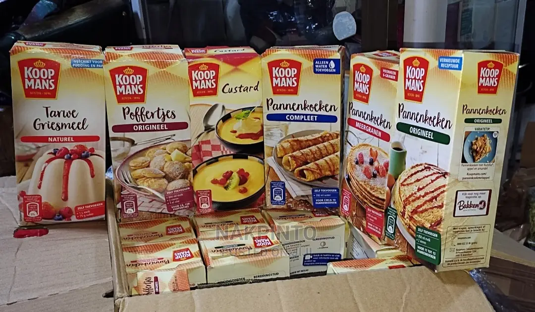Custard, Griesmeel (Wheat Semolina), Pancake Mix