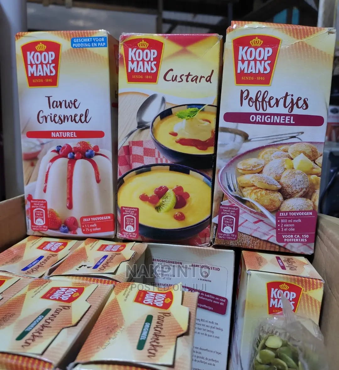 Custard, Griesmeel (Wheat Semolina), Pancake Mix