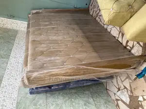 New Golden Colored Queen Size Bed Frame . Free Delivery 