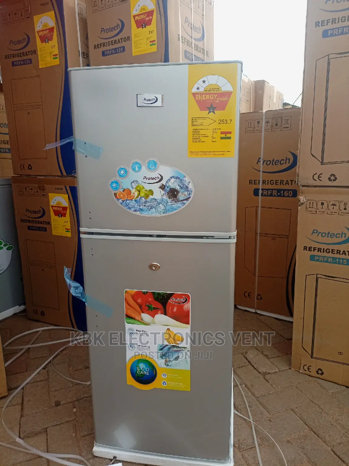 Protech 120ltr Double Door Refrigerator