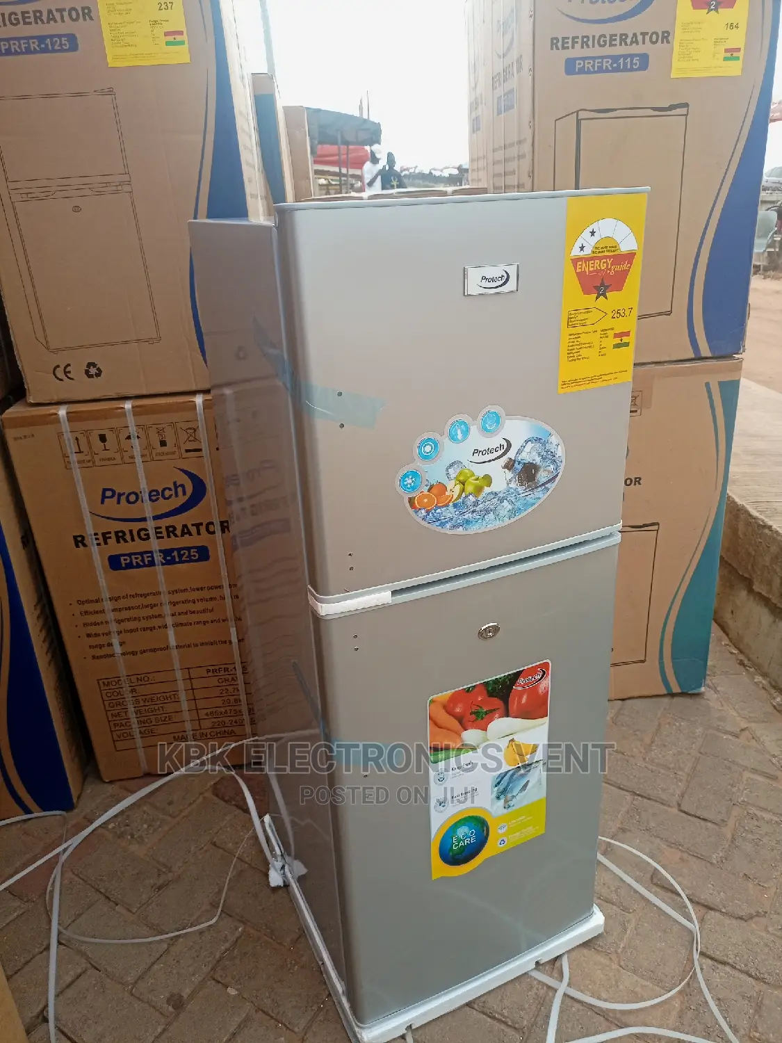 Protech 120ltr Double Door Refrigerator