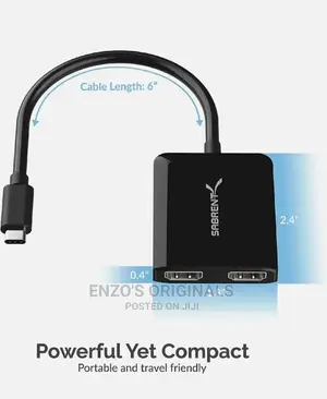 Usb-c To Dual Hdmi Multiple Display Adapter Sabrent Branded