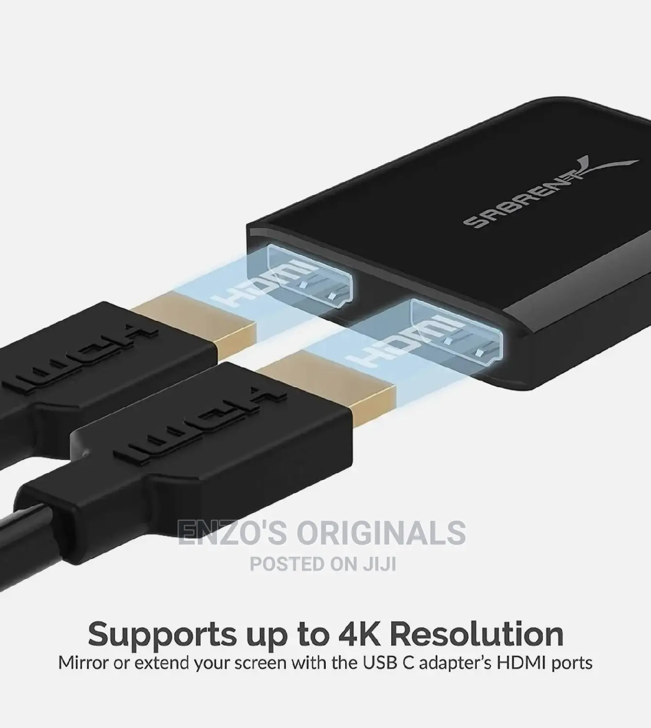 Usb-c To Dual Hdmi Multiple Display Adapter Sabrent Branded
