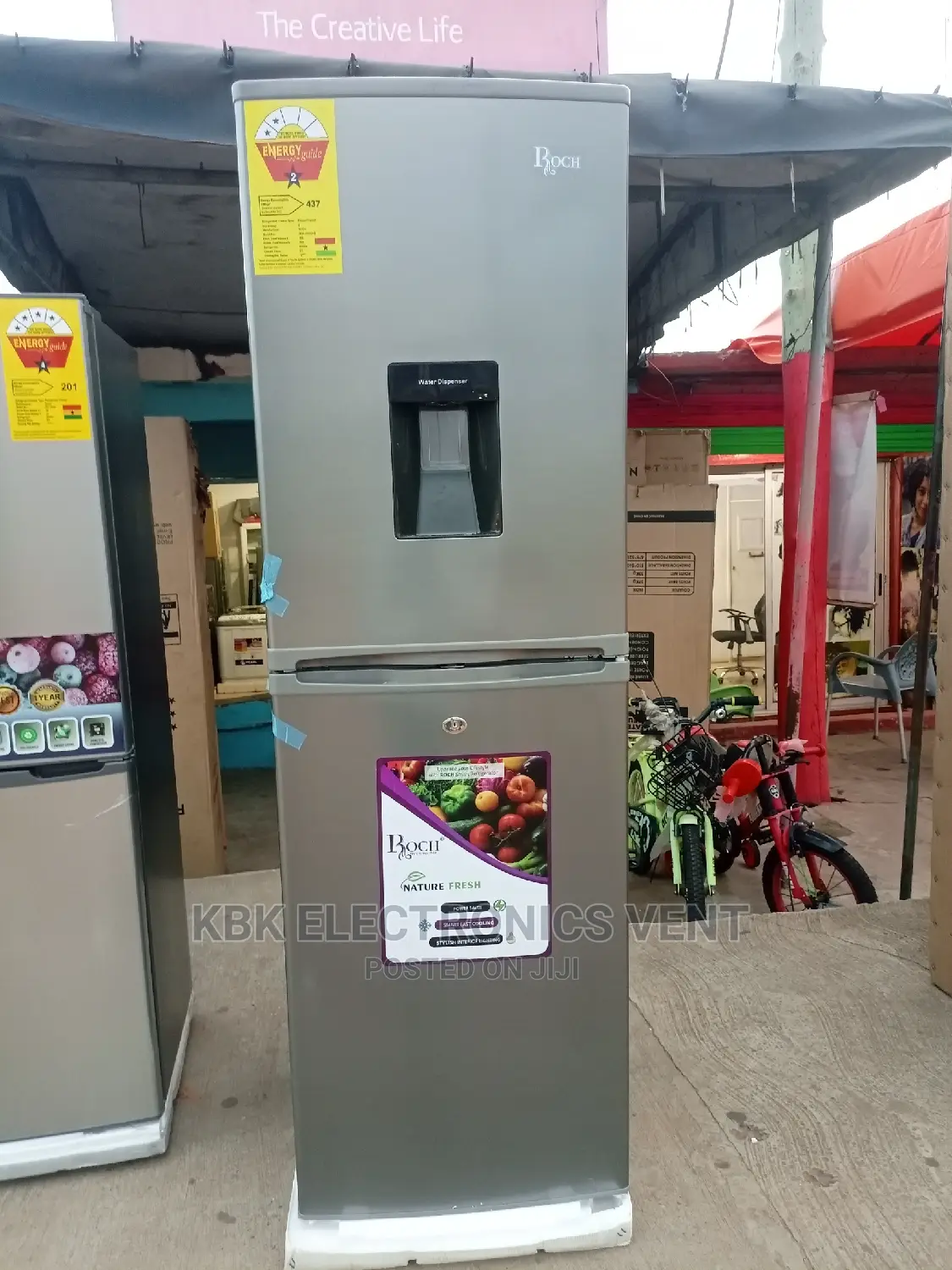 Roch 260ltr Double Door Refrigerator Water Dispenser