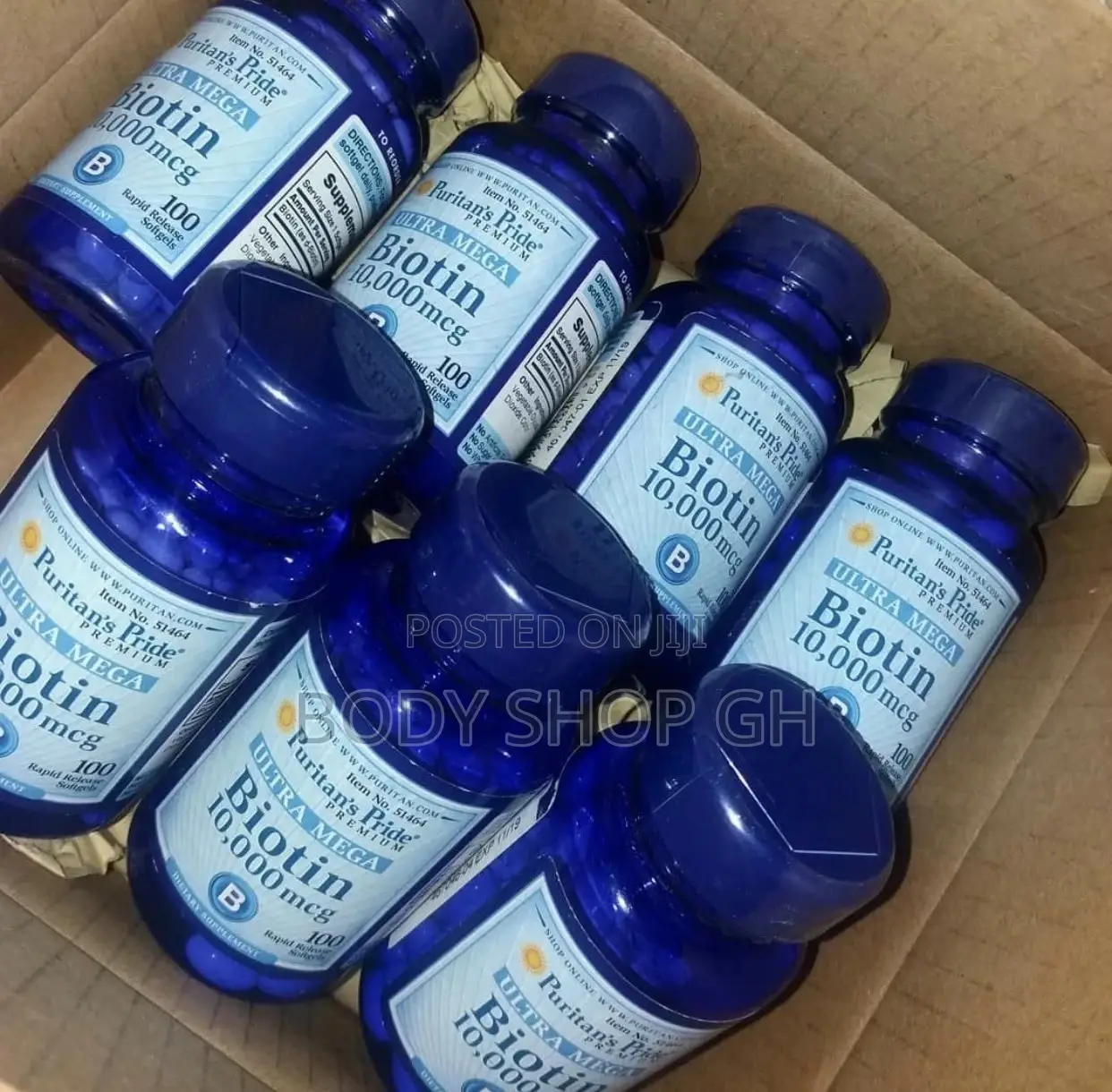 Puritan Pride Ultra Mega Biotin 4 Hair/Beard Growth-100 Tabs