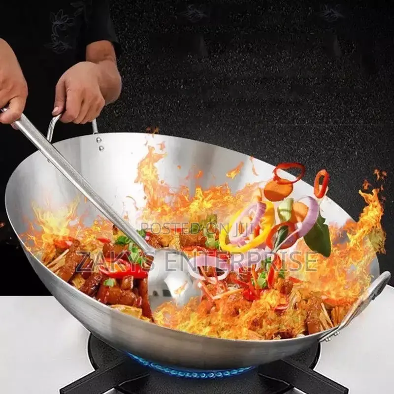 Stainless Steel Wok Pan