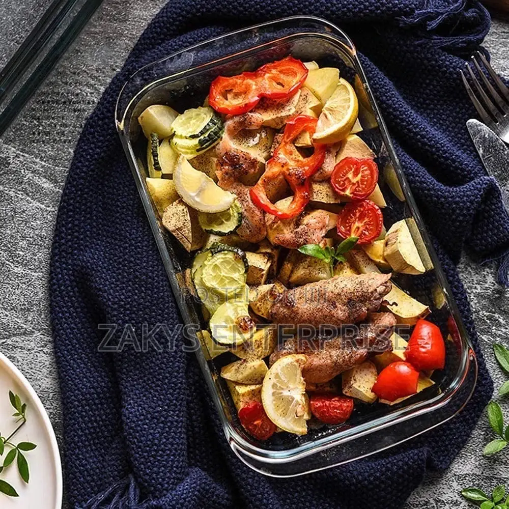 3 Pcs Pyrex Glass Trays
