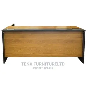 Exucutive Office Table With (Side Cabinet With a Door )DARK