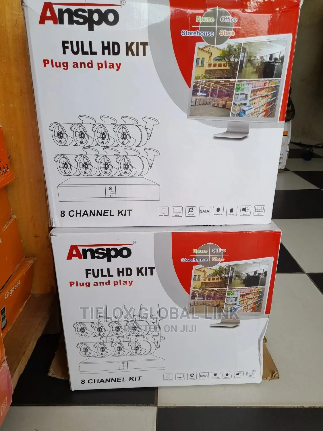 8 Channels Kit Full HD ANSPO 4mp