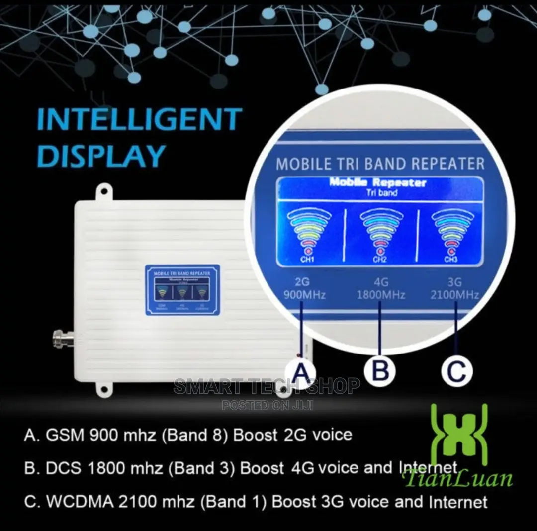 Dual Indoor Triband 2G 3G And 4G Mobile Phone Signal Booster
