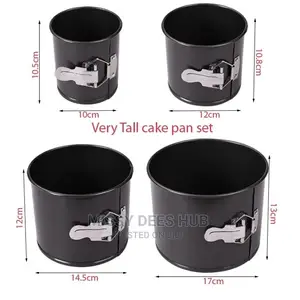 4pcs Tall Cake Pan Set