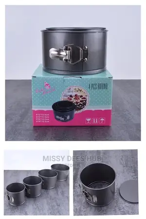 4pcs Tall Cake Pan Set