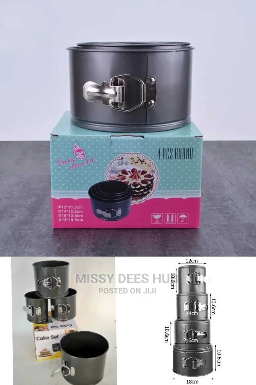 4pcs Tall Cake Pan Set