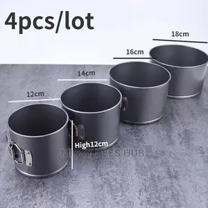 4pcs Tall Cake Pan Set