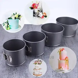 4pcs Tall Cake Pan Set