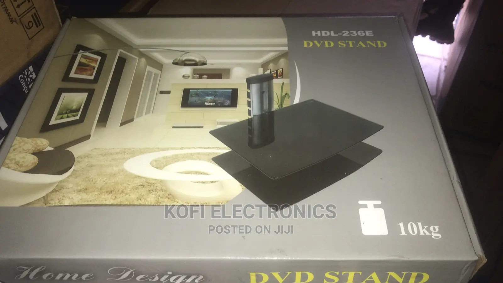 Dual Glass AV Wall Shelf