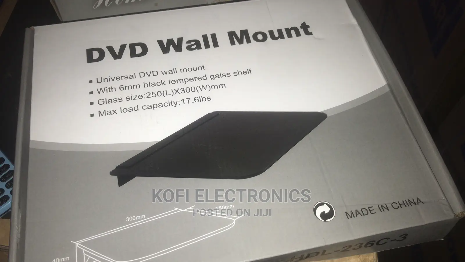 Glass AV Wall Shelf