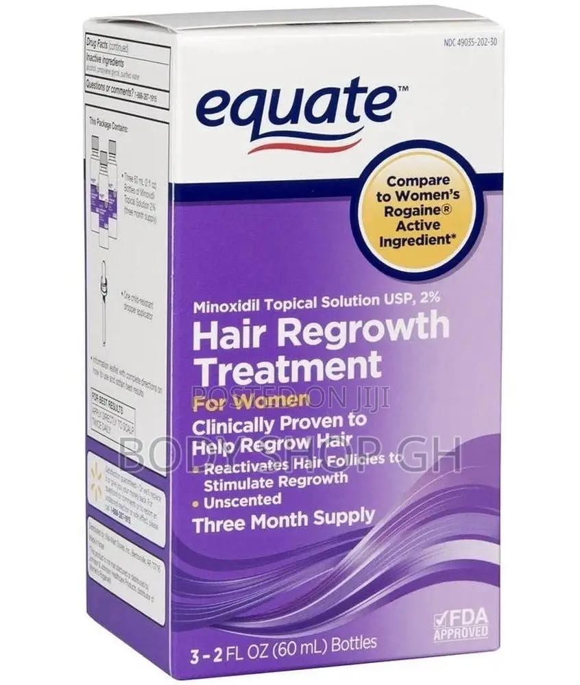 Equate Minoxidil for Women- For Hairloss Fixing Edges