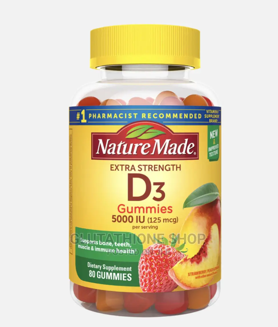 Nature Made Extra Strength Vitamin D3 5000 Iu 150 Gummies