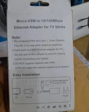 USB to Ethernet for TV Sticks