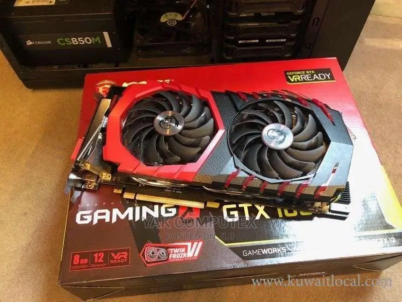Msi Gtx 1080 8gb Vram Graphics Card Gddr5x