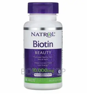Natrol Biotin Supplements- 100 Tabs / 10,000 MCG