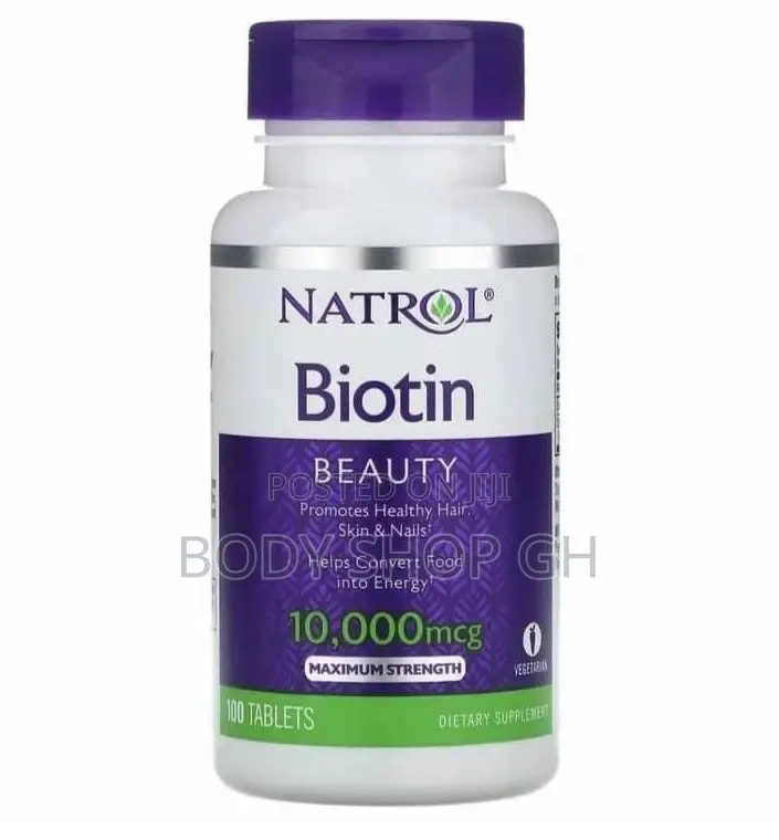 Natrol Biotin Supplements- 100 Tabs / 10,000 MCG