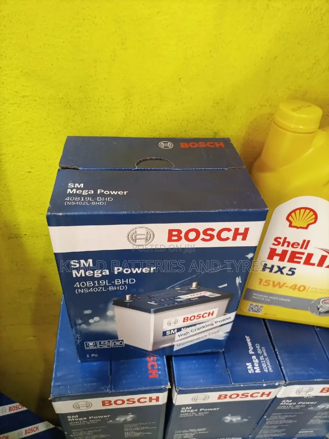11 Plates Bosch Battery - Small Pole
