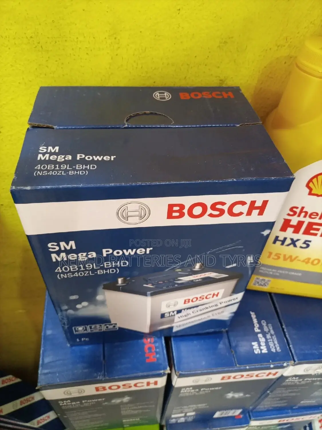 11 Plates Bosch Battery - Small Pole