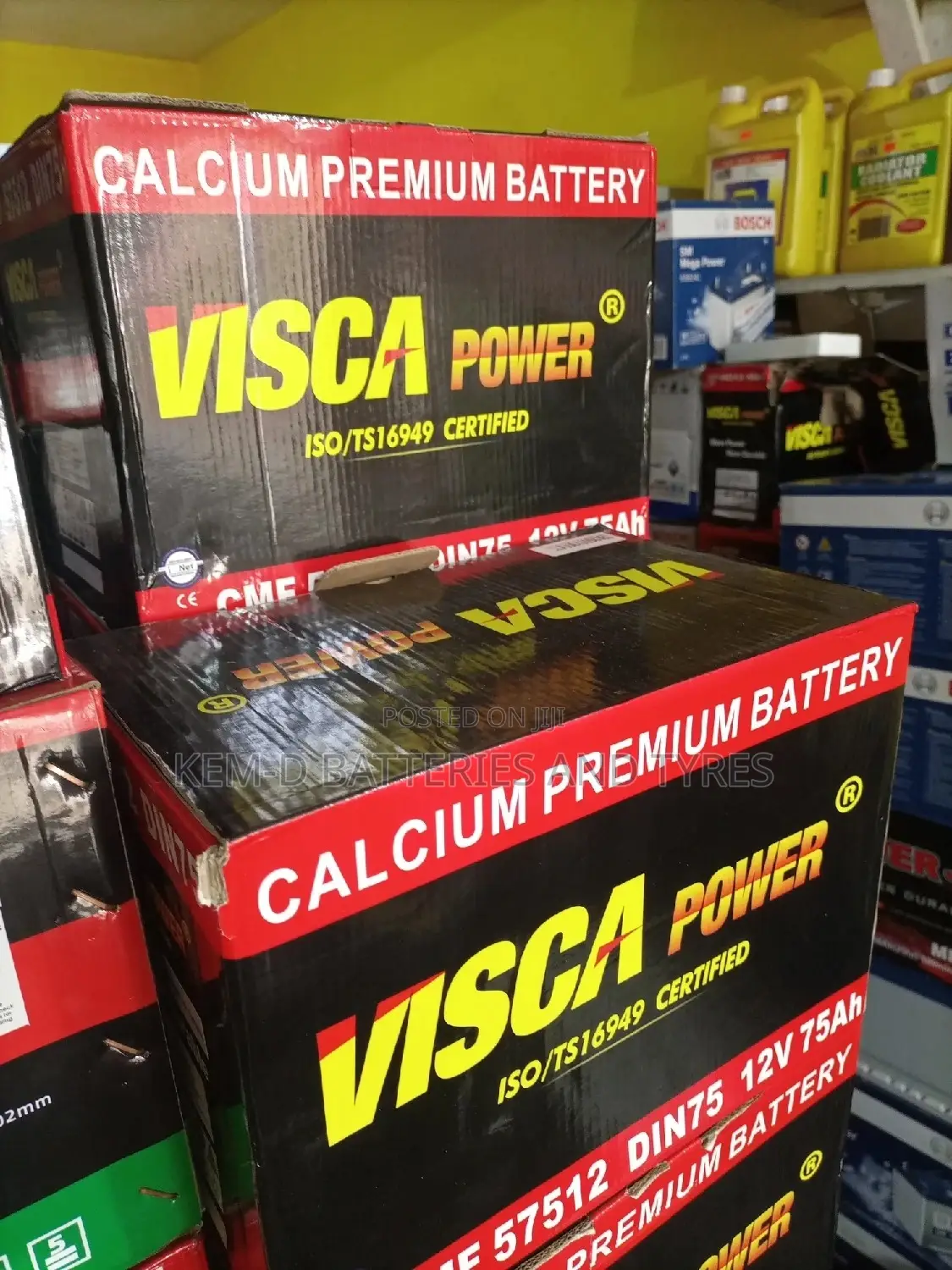 13 Plates Visca Batteries 55ah 12V