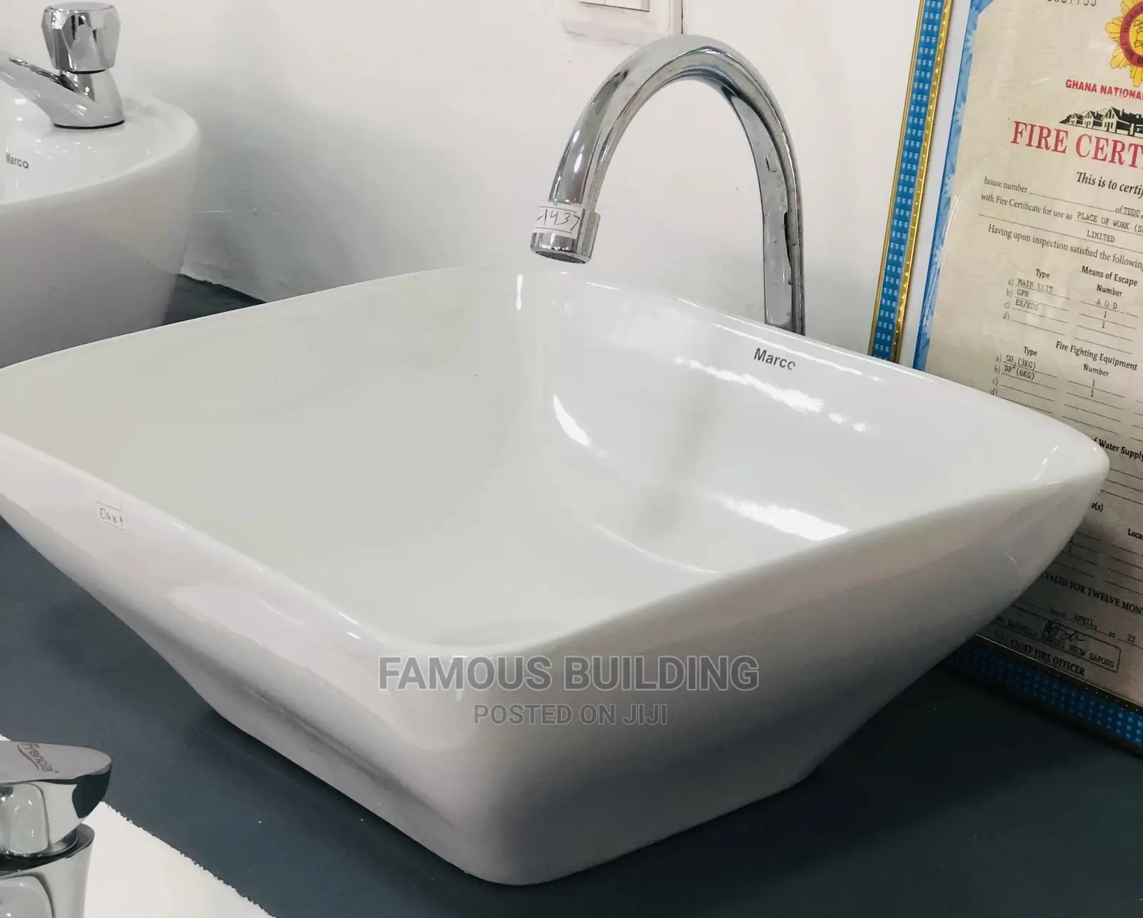 Hand Wash Basin With Tap and Accessories