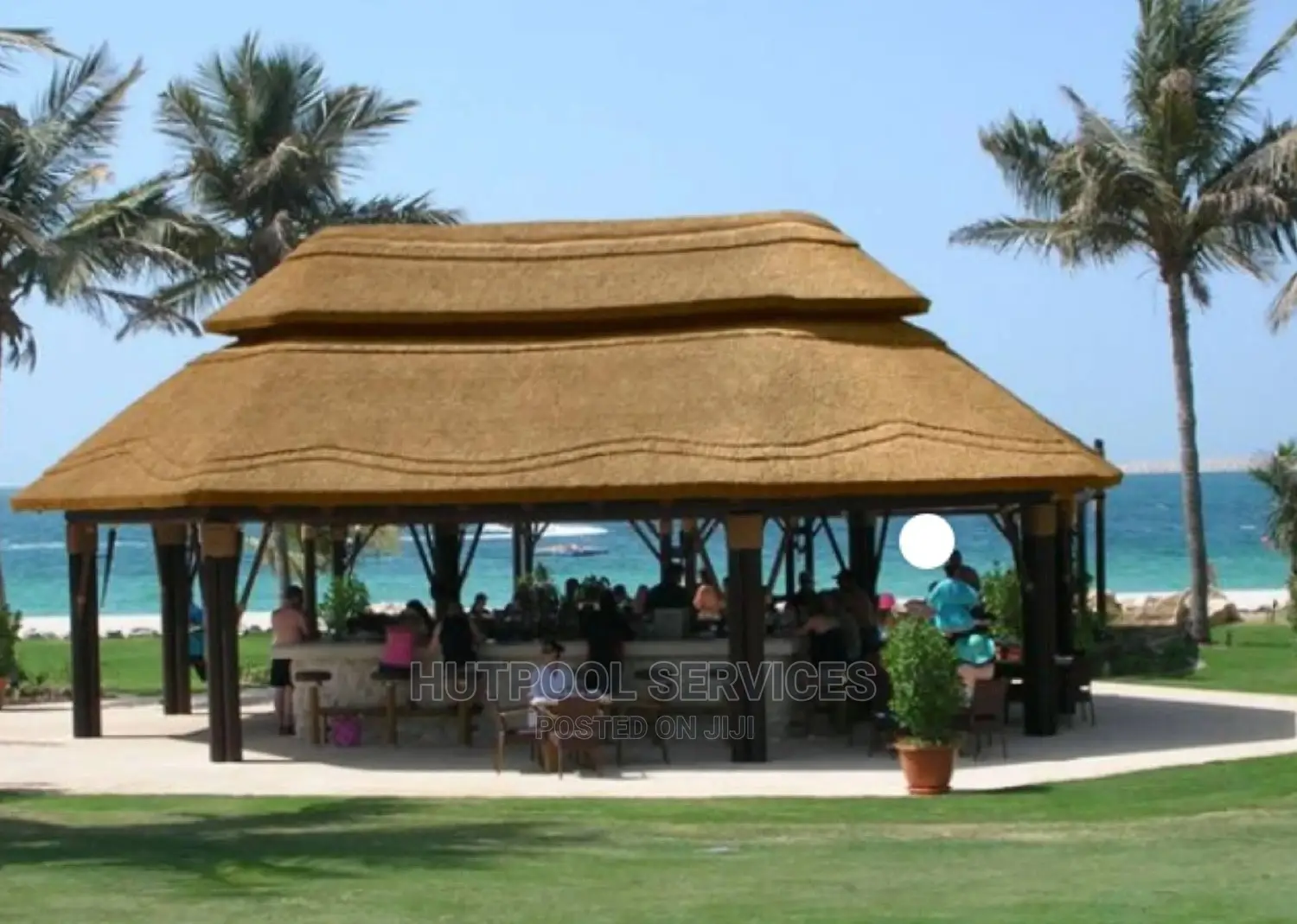 Beach Resort Hexagon Summer Hut