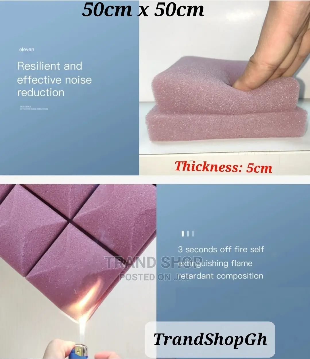 Mushroom Head Acoustic / Studio Foam / Panels / Soundproof