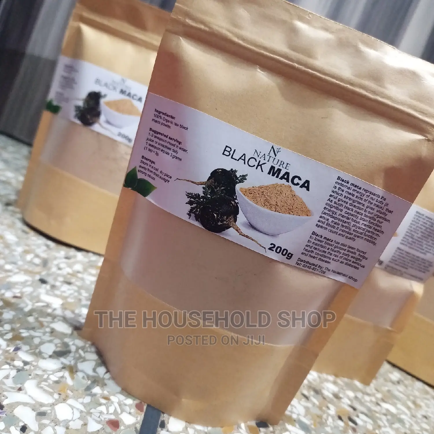 Raw Maca Powder (Red, Yellow, Black, Tri-Color Blend)