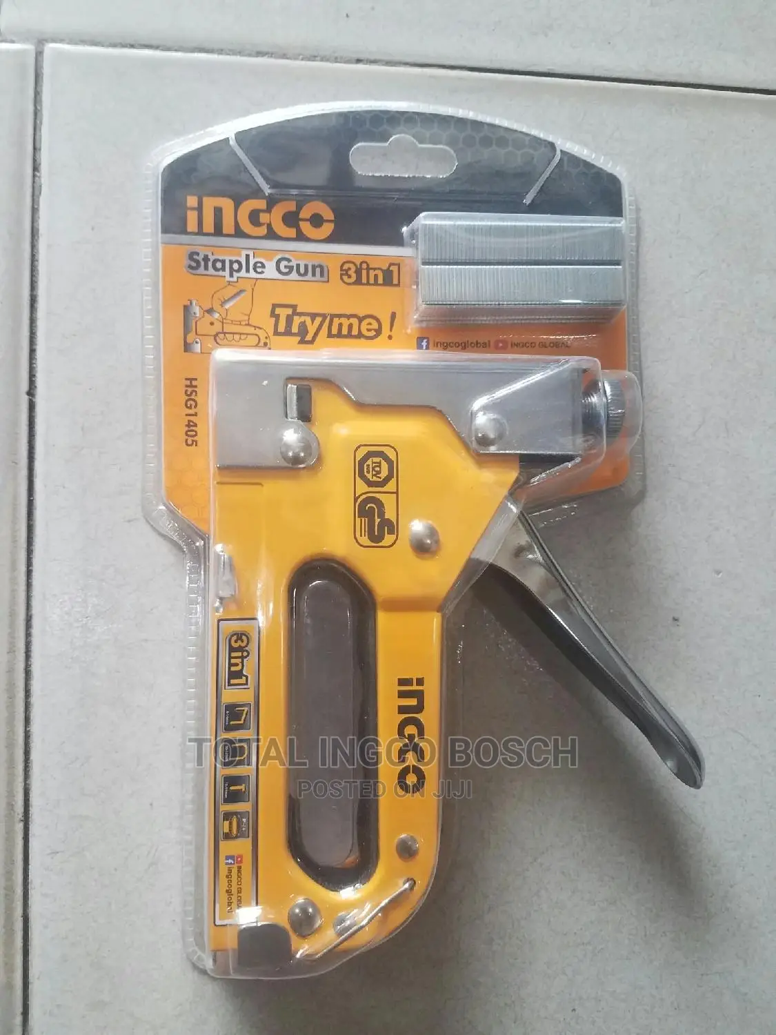 Ingco Staple Gun 3 in 1